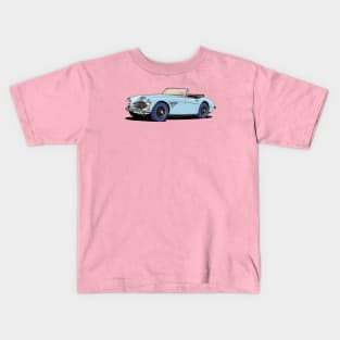 Austin-Healey 3000 British sports car in blue Kids T-Shirt